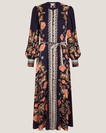 Monsoon Rosalie Floral Print Midi Dress