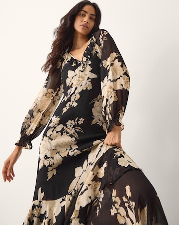 Monsoon Rowena Floral Print  Maxi Dress