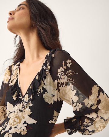 Monsoon Rowena Floral Print  Maxi Dress