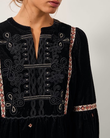 Monsoon Noni Long Sleeve Midi Dress