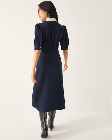 Monsoon Clay Collar Jersey Midi Dress