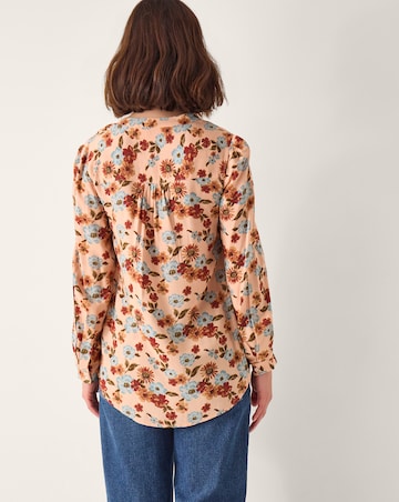 Monsoon Olive Floral Print Blouse
