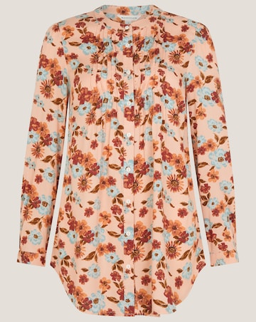 Monsoon Olive Floral Print Blouse