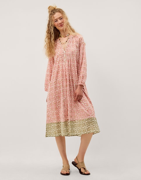 Monsoon Elma Print Midi Tunic Dress