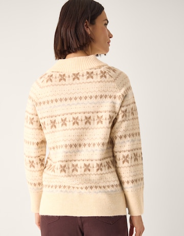 Monsoon Febe V-Neck Fair Isle Jumper