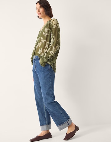 Monsoon Leona Leaf Print Blouse