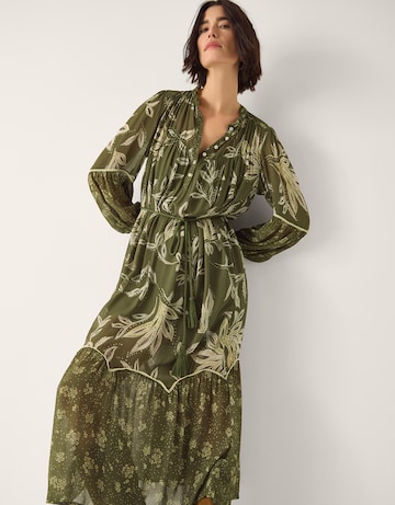 Monsoon Leona Long Sleeve Midi Dress