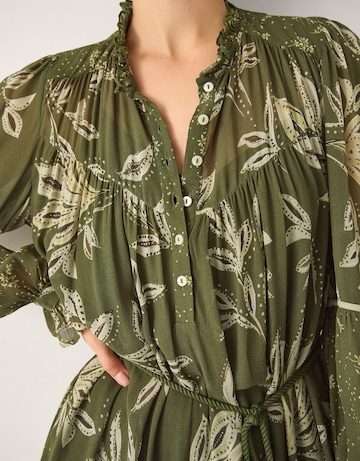 Monsoon Leona Long Sleeve Midi Dress