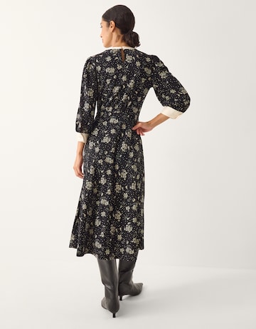 Monsoon Dotty Floral Jersey Midi Dress
