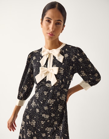 Monsoon Dotty Floral Jersey Midi Dress