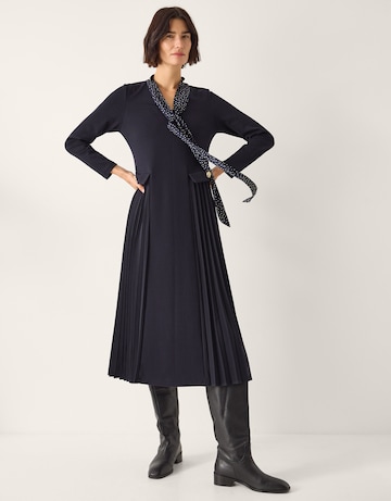 Monsoon Jessie Pleat Midi Dress & Scarf