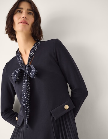 Monsoon Jessie Pleat Midi Dress & Scarf