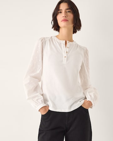 Monsoon Flossy Embroidered Sleeve Top