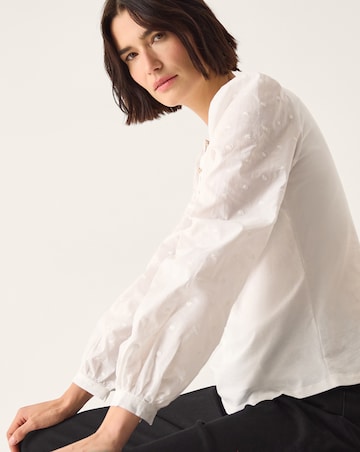 Monsoon Flossy Embroidered Sleeve Top