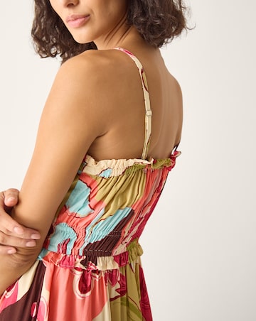 Monsoon Iris Floral Bandeau Midi Dress