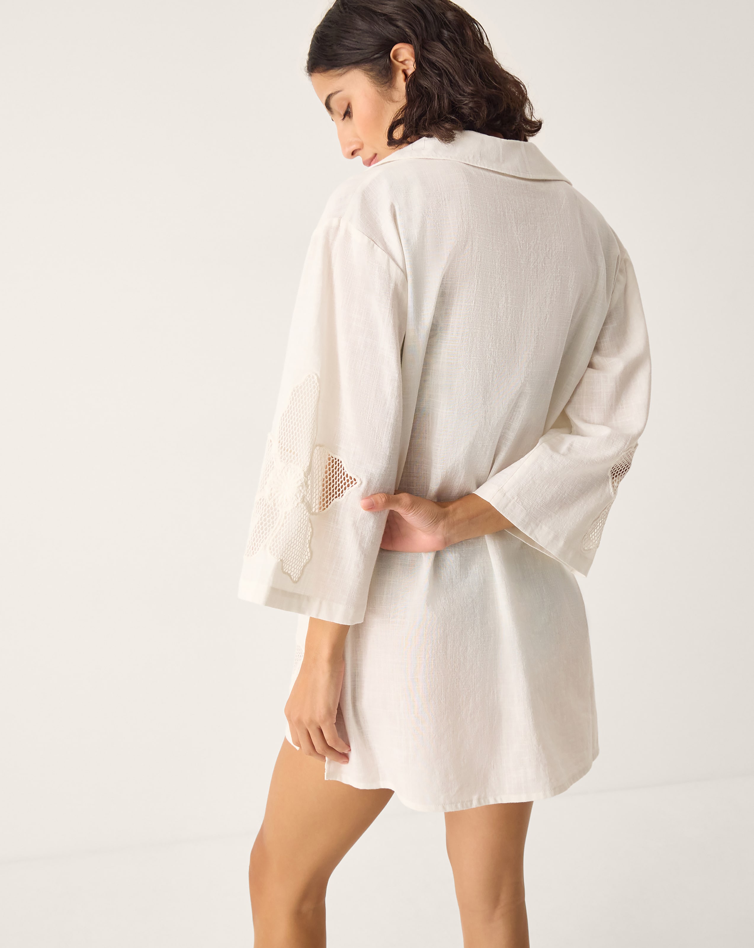 Monsoon Joanna Cutwork Beach Shirt