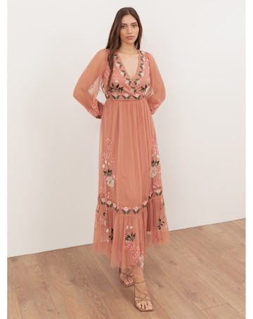 Maya Deluxe Embroidered Dress