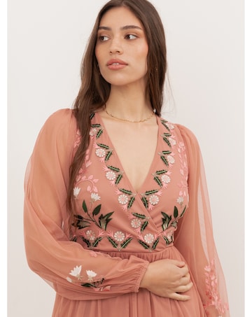 Maya Deluxe Embroidered Dress