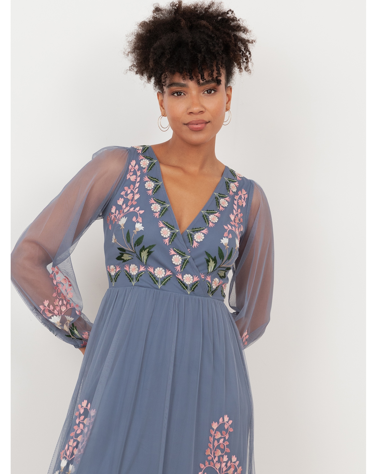 Maya Deluxe Embroidered Dress | Simply Be