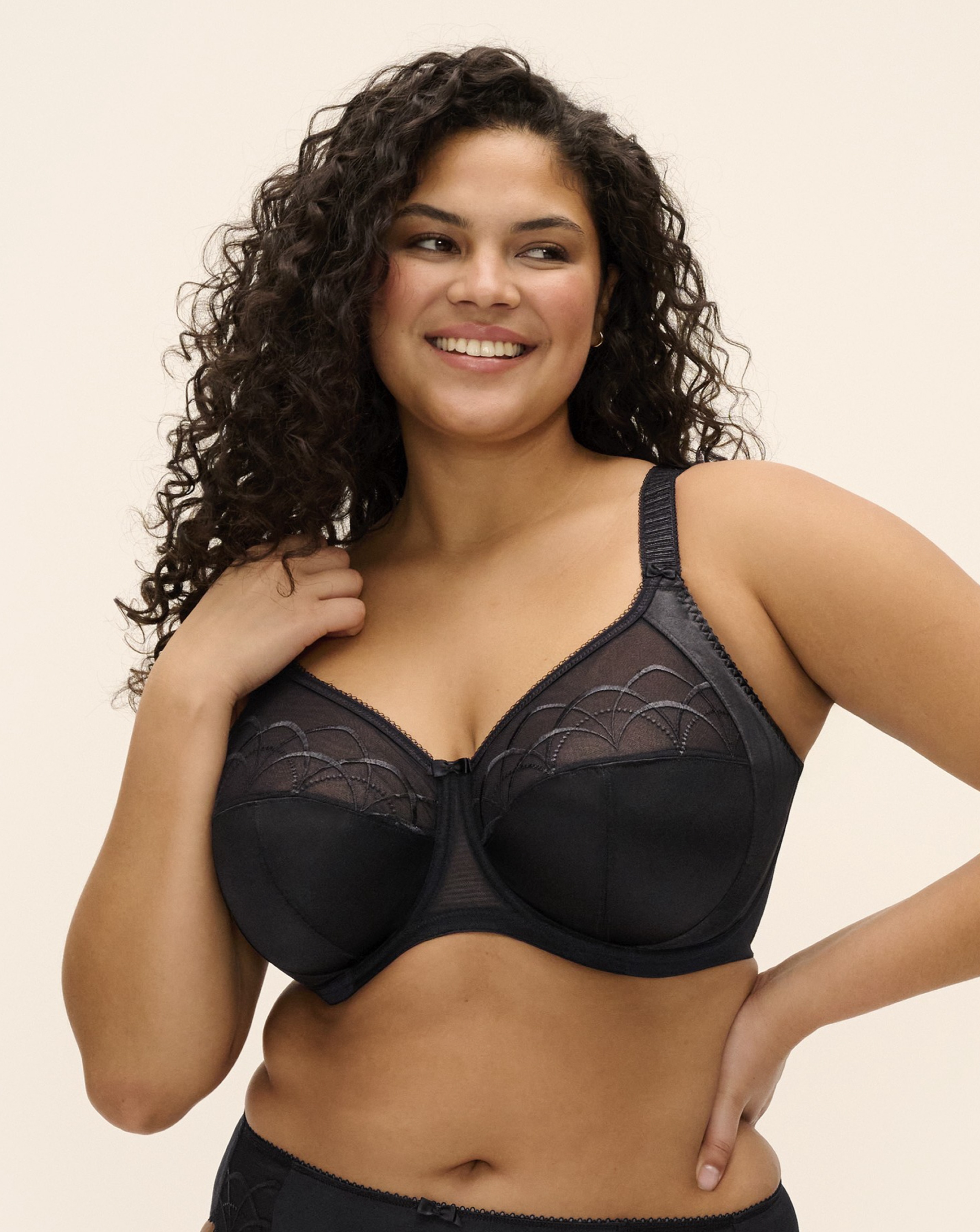New In - Elomi DD+ Cate Full Cup Wired Bra In Black | UK Size 40DD Women's
