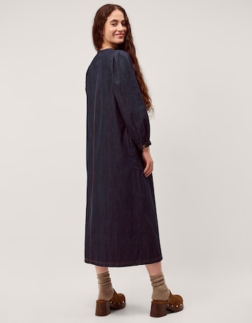 Monsoon Remy Pintuck Denim Midi Dress