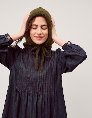 Monsoon Remy Pintuck Denim Midi Dress