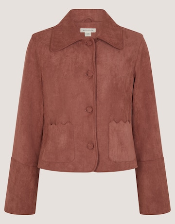 Monsoon Sierra Scallop Faux Suede Jacket