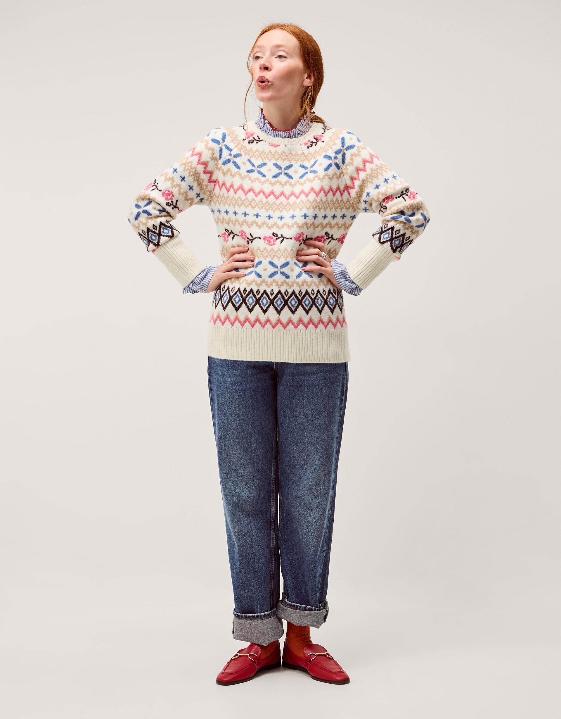 Monsoon Fee Fair Isle Jumper