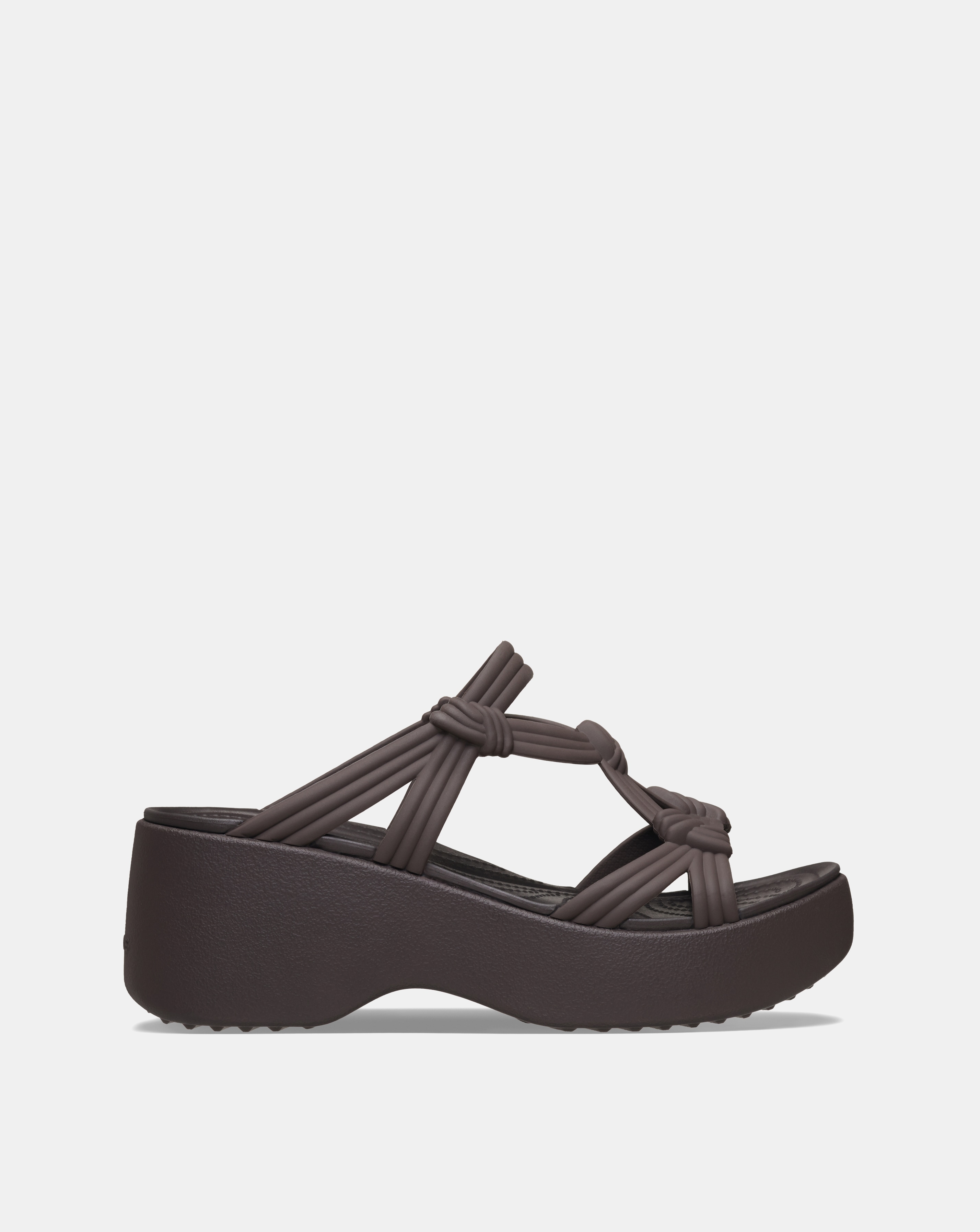 New In - Crocs Brooklyn Knot Sky Sandal - Espresso