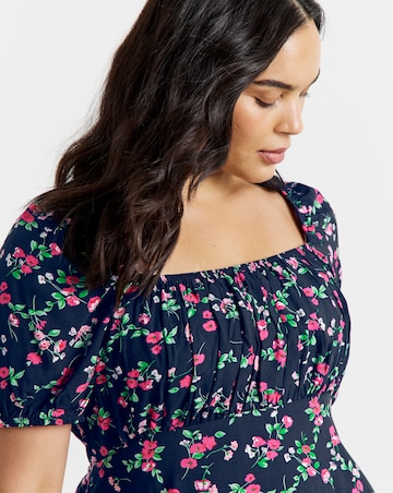 Simply Be Cap Sleeve Tea Drress