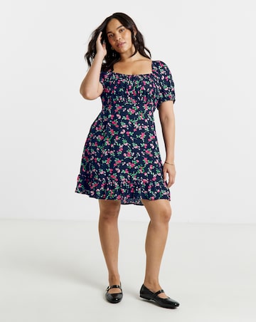 Simply Be Cap Sleeve Tea Drress