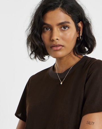 Simply Be Cord Hybrid Short Sleeve Mini T-Shirt Dress