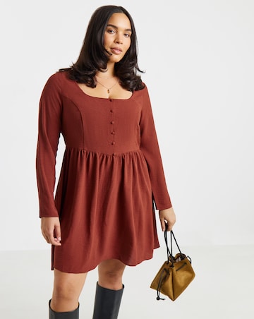 Simply Be Rust Historic Skater Dress