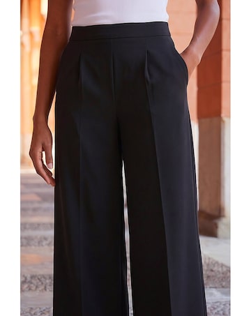Roman Wide Leg Cropped Culottes