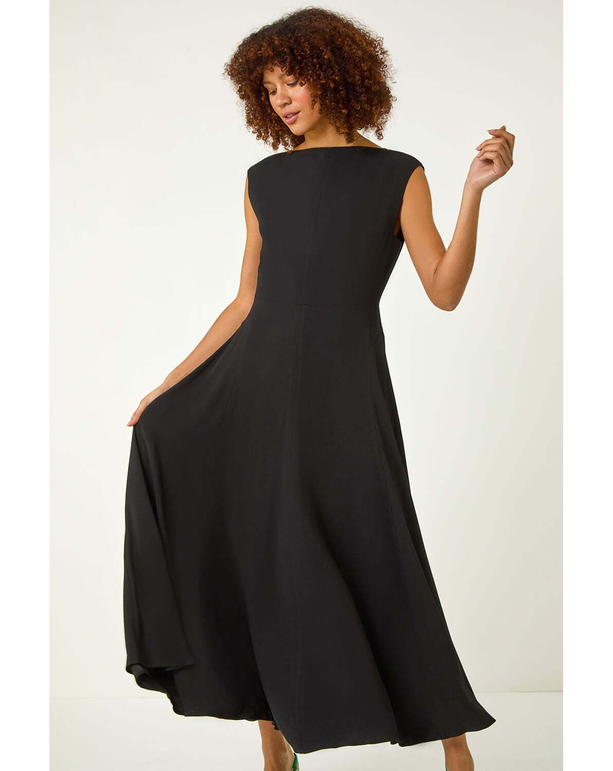 Roman Fit & Flare Midi Dress