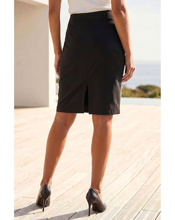 Roman Pull On Stretch Waist Pencil Skirt