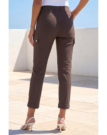 Roman Turn Up Stretch Cargo Trousers