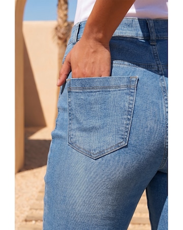 Roman Curve Cropped Denim Jeggings