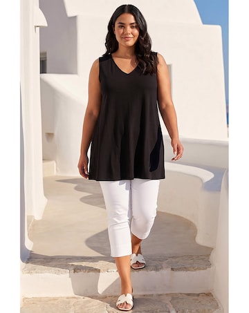 Roman Curve V-Neck Vest Top