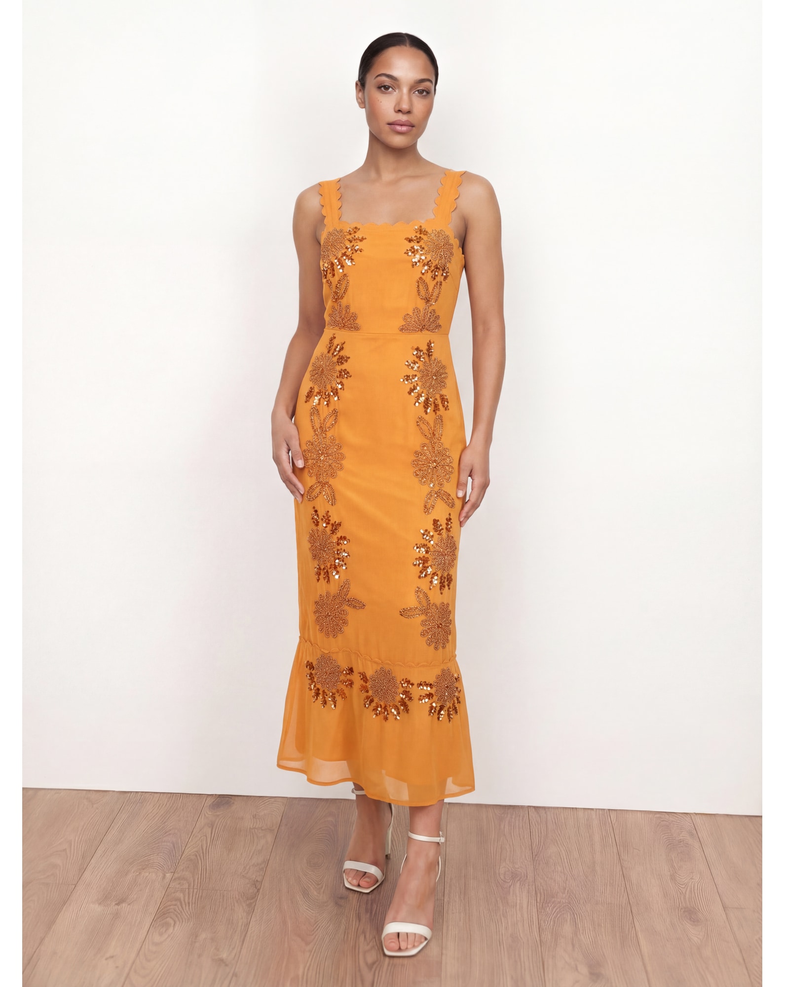 New In - Maya Deluxe Embellished Strappy Midaxi D