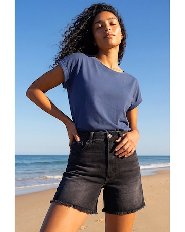 Roman Stretch Cotton Jersey T-Shirt