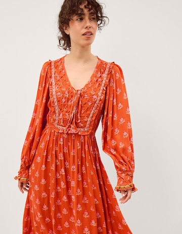 Monsoon Amaya Floral Print Midi Dress