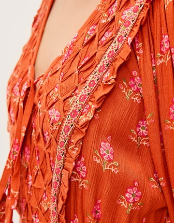 Monsoon Amaya Floral Print Midi Dress
