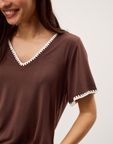 Monsoon Tilly Contrast Stitch T-Shirt