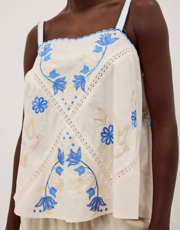 Monsoon Sophie Sleeveless Embroidered Top