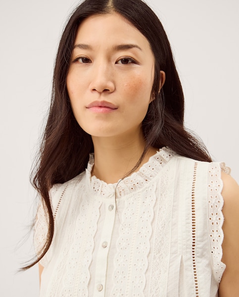 Monsoon Trish Sleeveless Frill Top