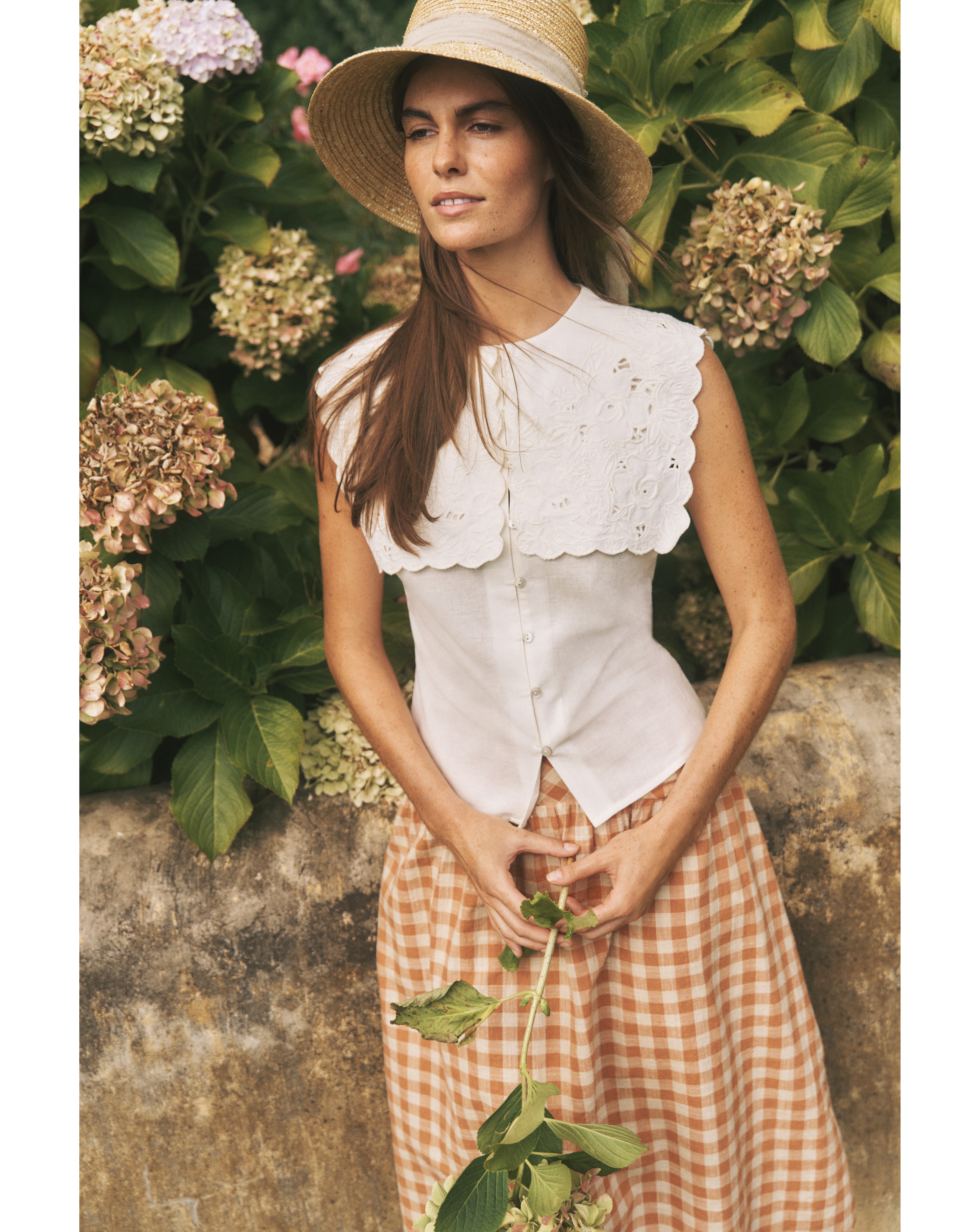New In - Monsoon Lexi Embroidered Linen Blend Top