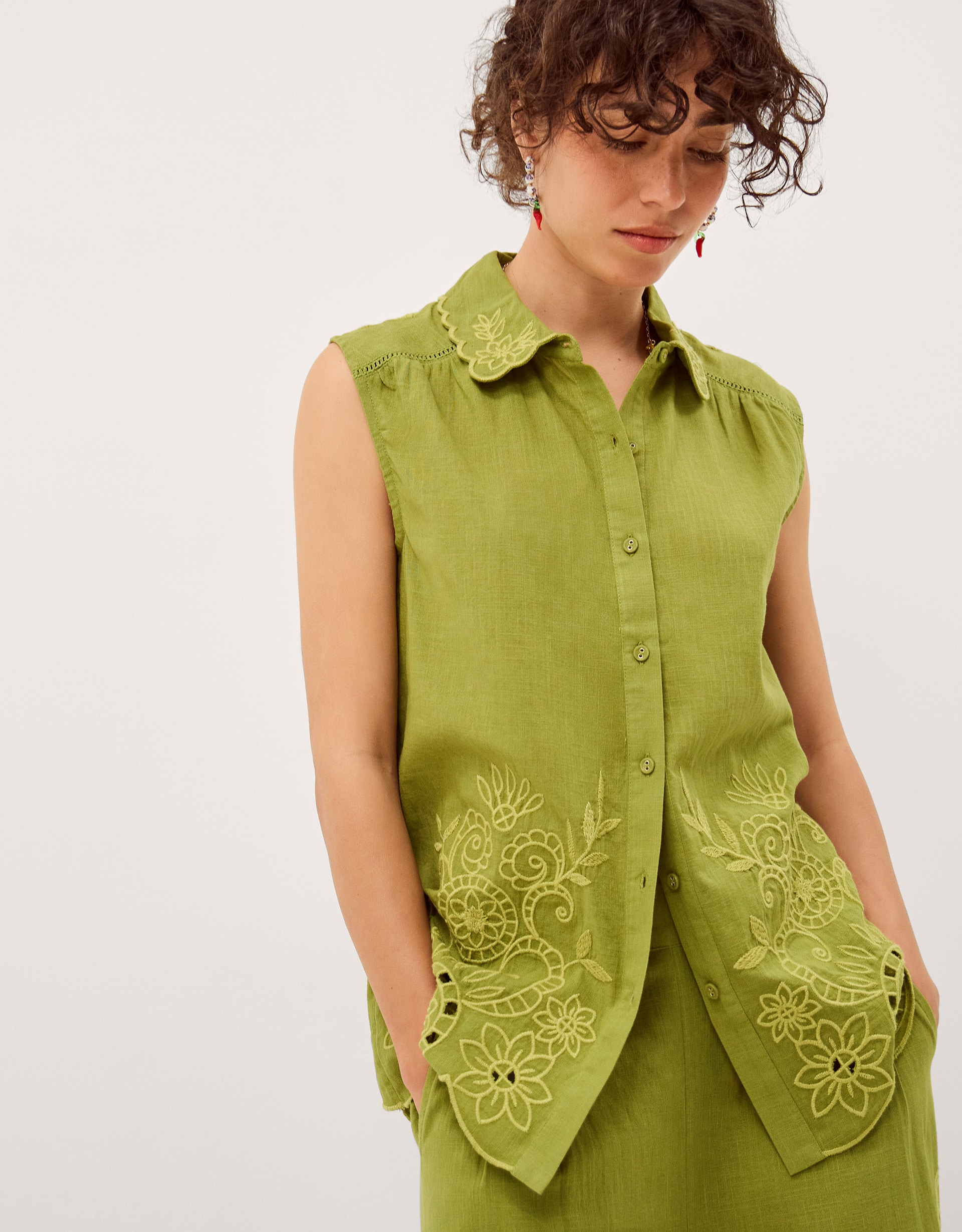 New In - Monsoon Effie Embroidered Shirt