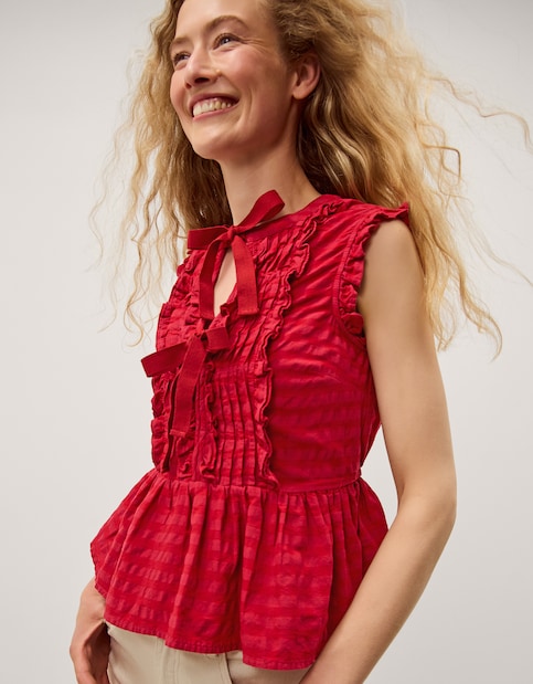 Monsoon Bea Sleeveless Gingham Top