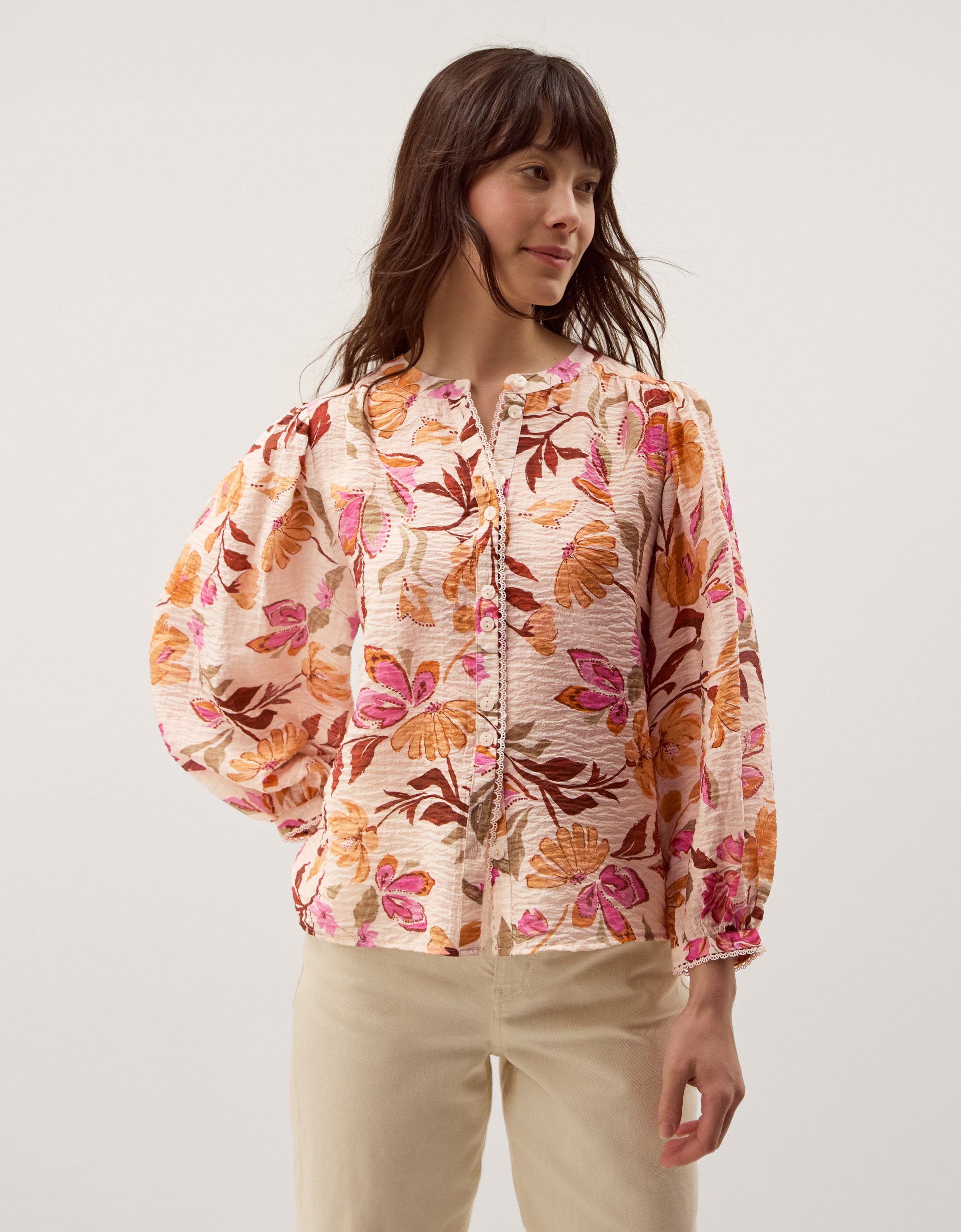 New In - Monsoon Leila Floral Print Blouse